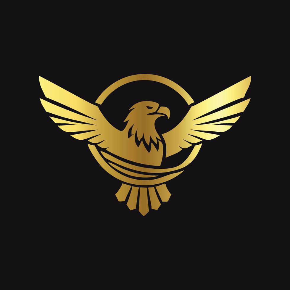 Golden Eagle Icon Design vector