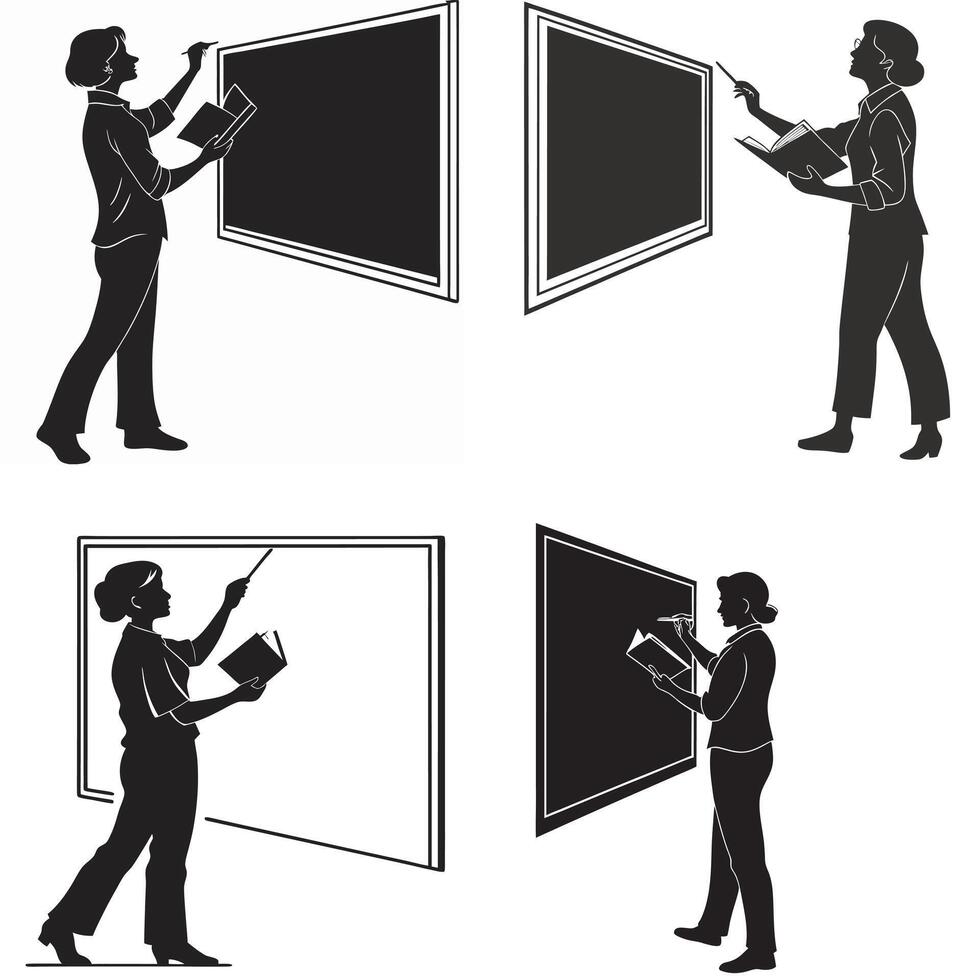 The Language of Motion Expressive Silhouettes in Action vector