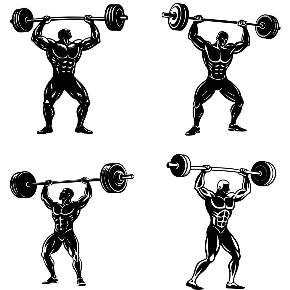 Dynamic Strength Silhouettes of Power and Motion vector