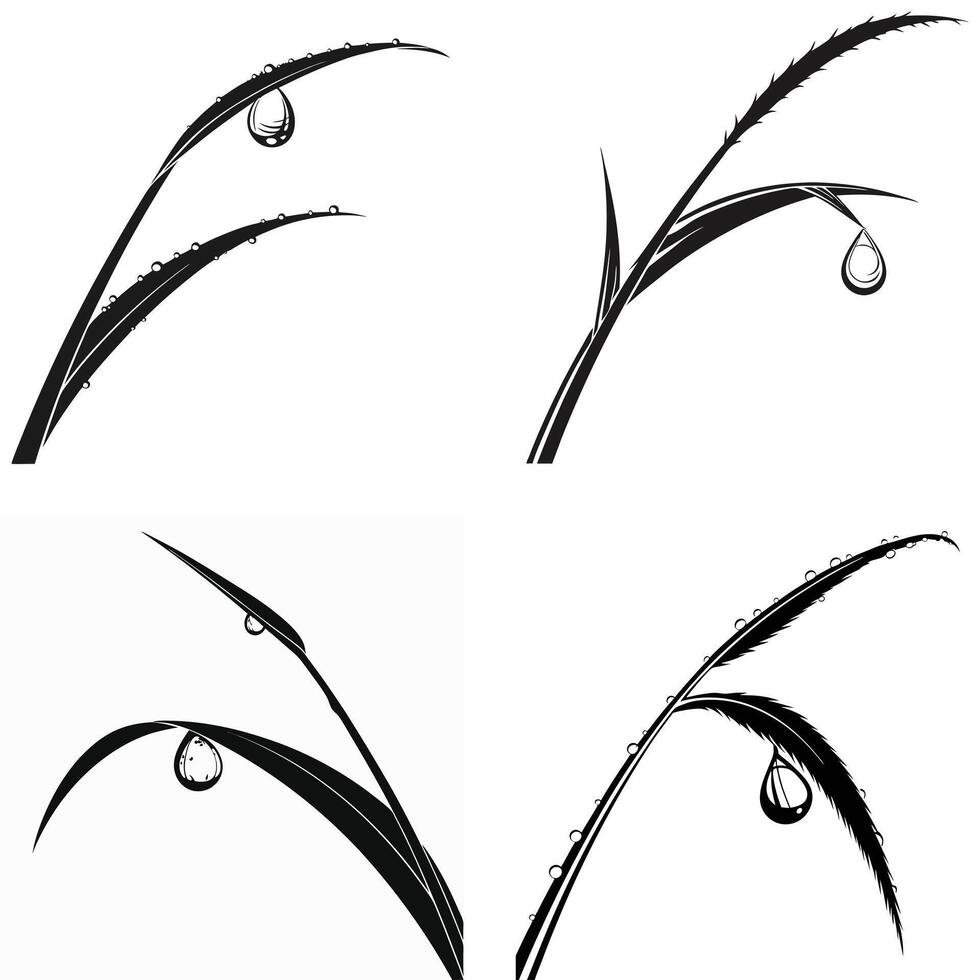 Serene Morning Dew Art vector