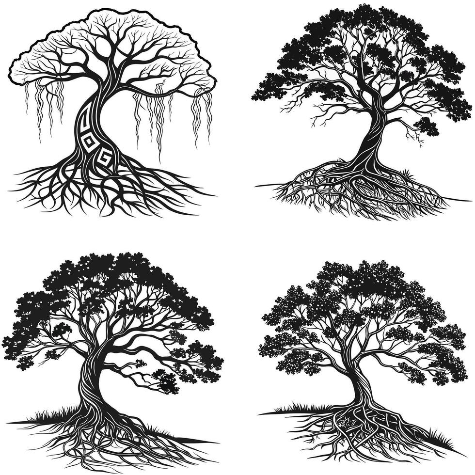 Elegant Nature Roots vector
