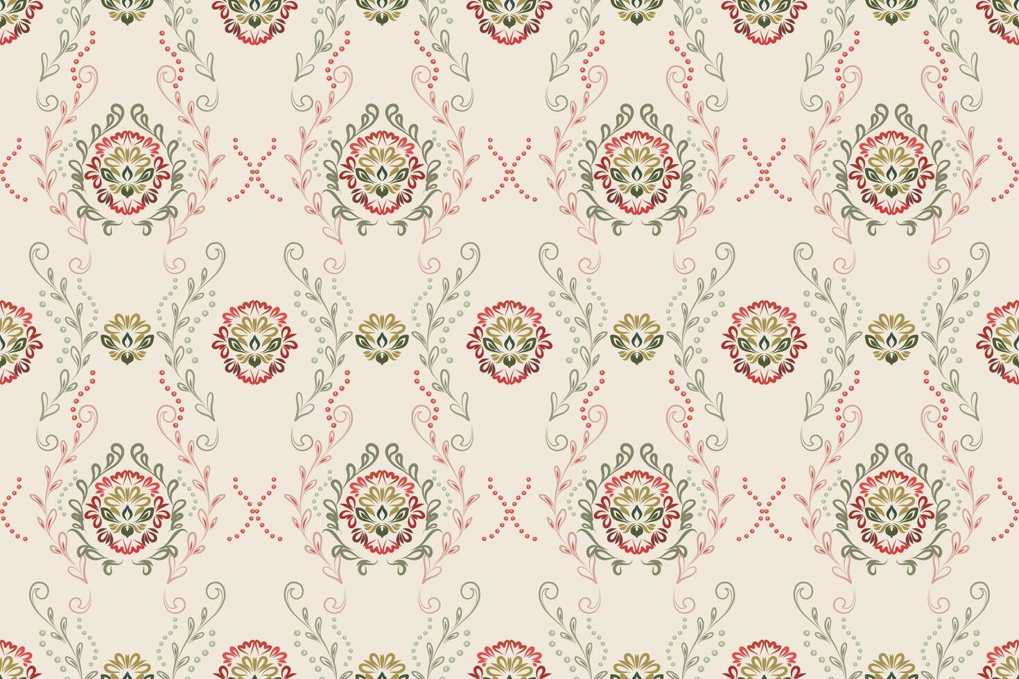 Floral seamless pattern element in Arabian style. Arabesque pattern. Eastern ethnic ornament. vector