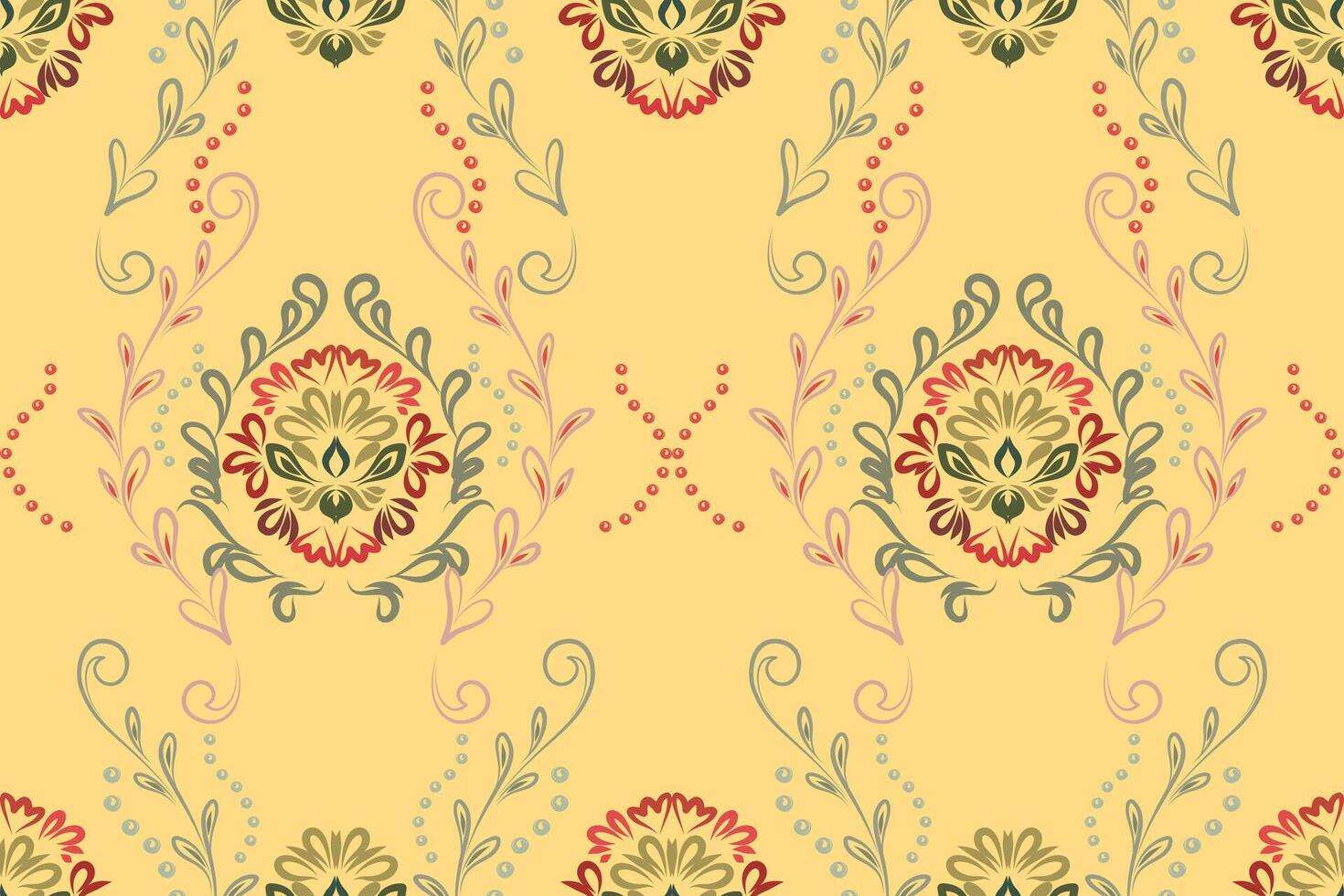 Floral seamless pattern element in Arabian style. Arabesque pattern. vector