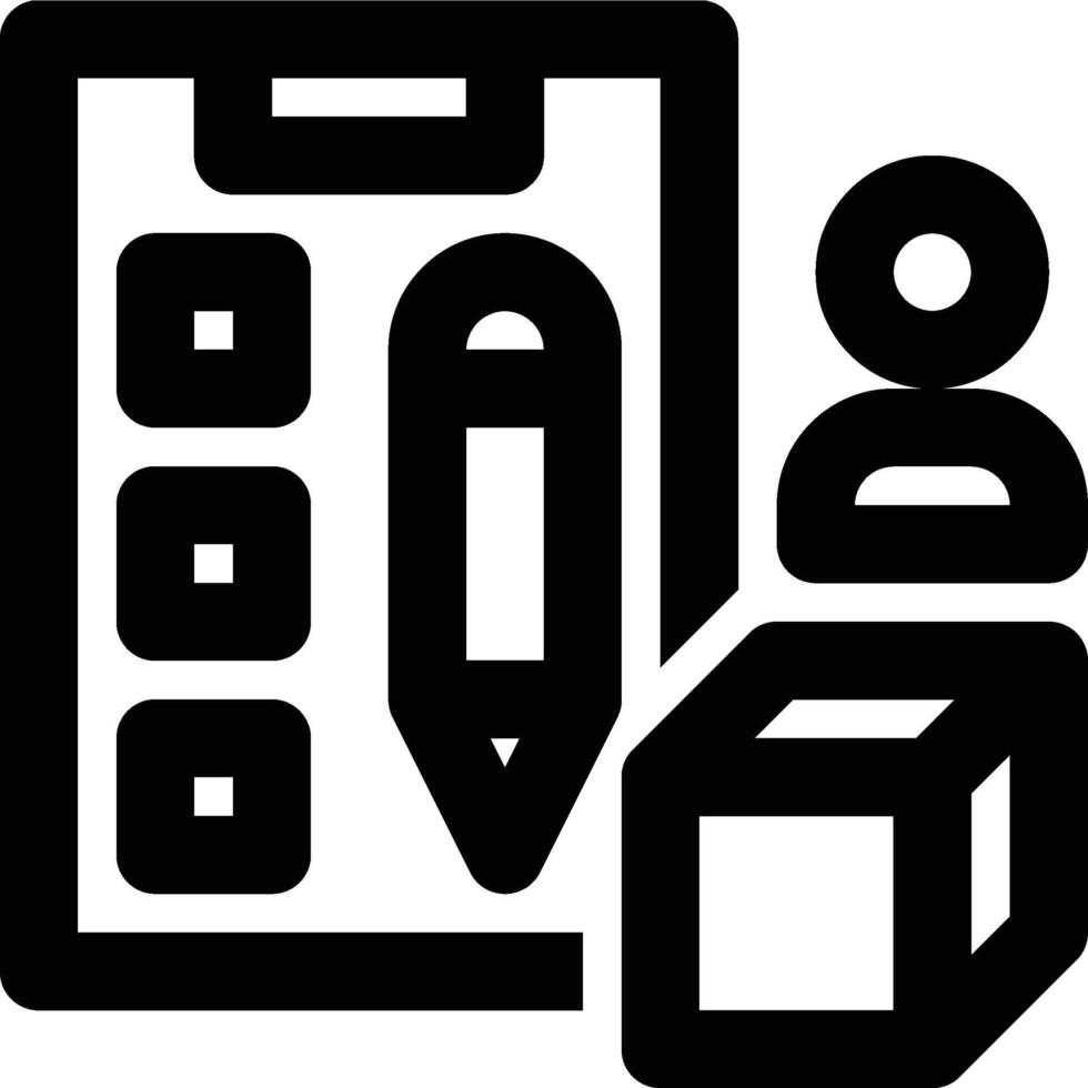 Customer Order, Order, Product Outline Icon vector