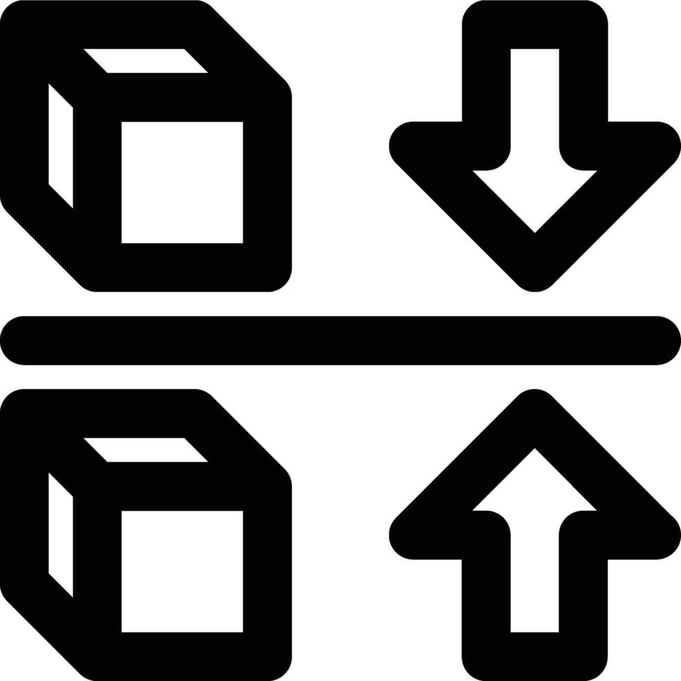 Average Stock, Level, Average Inventory Outline Icon vector