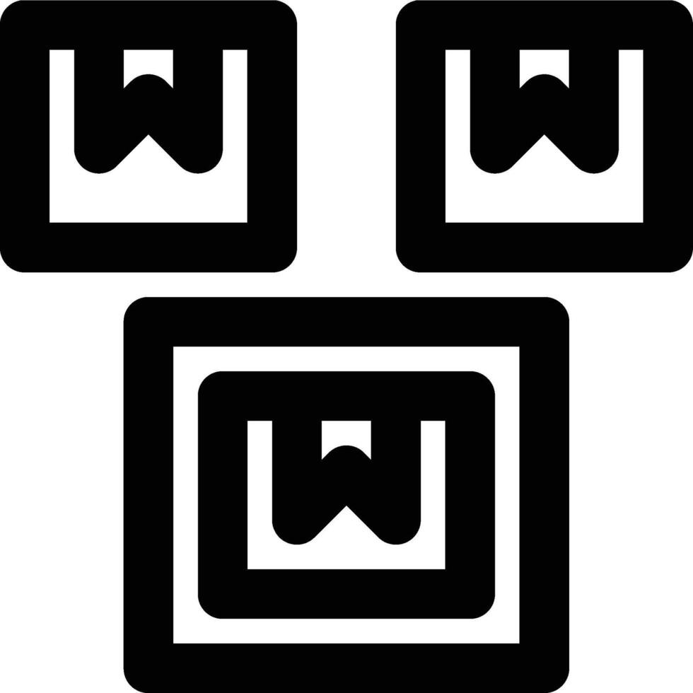 Anticipation Stock, Decoupling Stock, Decoupling Inventory Outline Icon vector