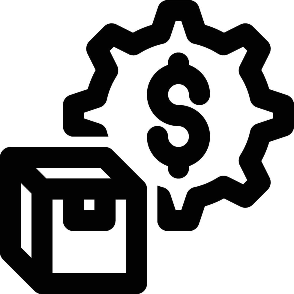 COGS, Cost of Goods Sold, Product Price Outline Icon vector