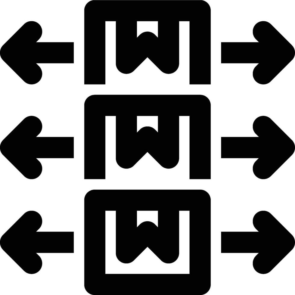 Distributor, Distribution, Logistics Outline Icon vector