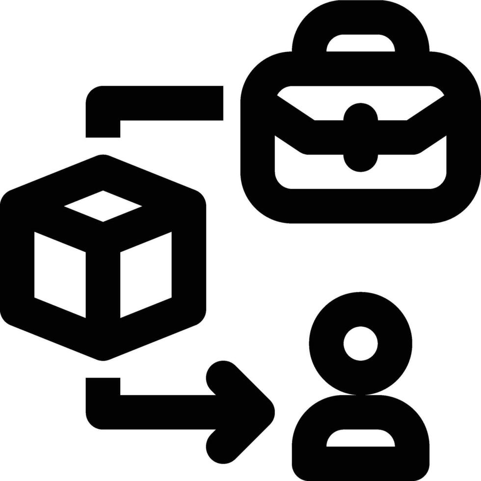 Business to Customer, Business, Business Model Outline Icon vector