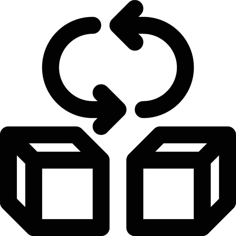 Stock Rotation, Recycle, Activity Outline Icon vector