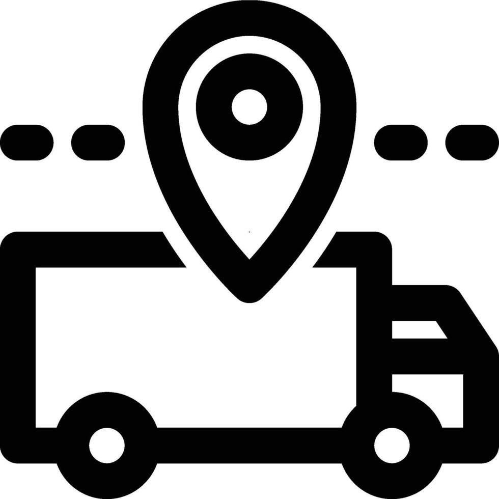 Delivery Tracking, Transportation Tracking, Delivery Status Outline Icon vector