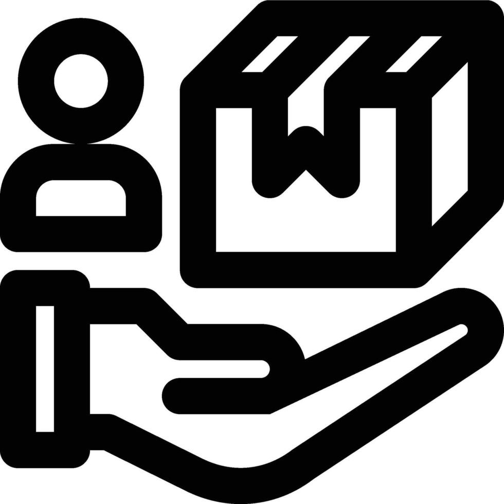 Courier Service, Delivery Service, Logistic Services Outline Icon vector
