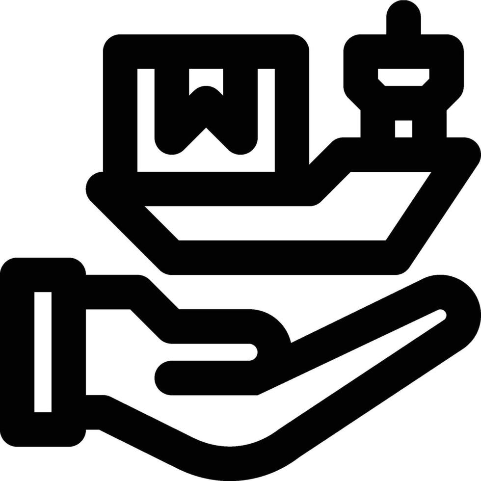Freight Forwarder, Service, Freight Forwarding Outline Icon vector