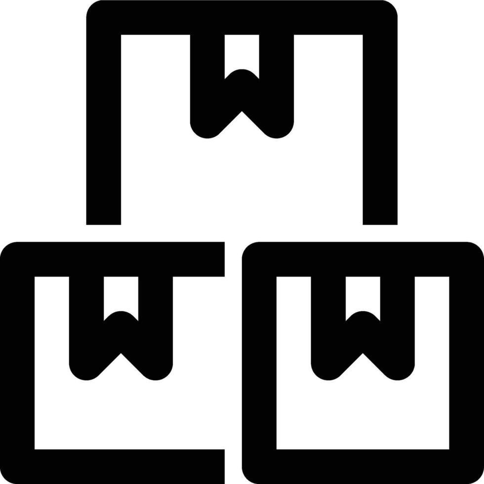 Stocks, Logistics, Inventory Outline Icon vector