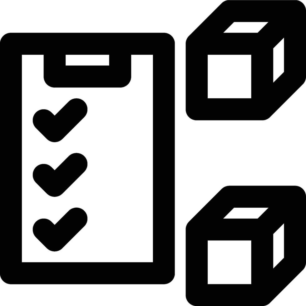Inventory Management, Inventory, Product Management Outline Icon vector