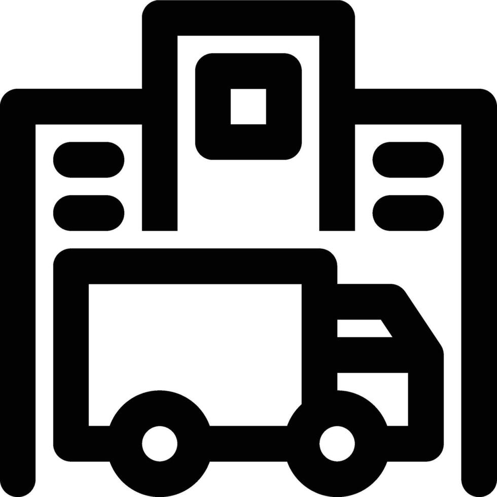 Logistic Company, Logistics, Courier Outline Icon vector
