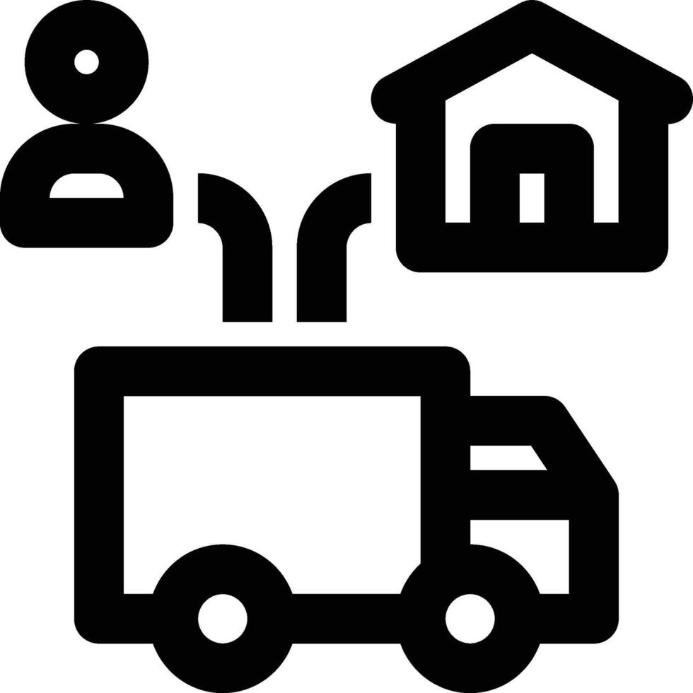 Outbound Logistics, Logistics, Supply Chain Outline Icon vector