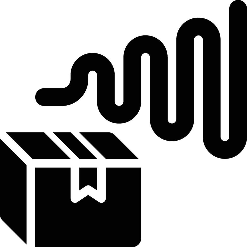 Bullwhip Effect, Supply Chain, Logistics Glyph Solid Icon vector