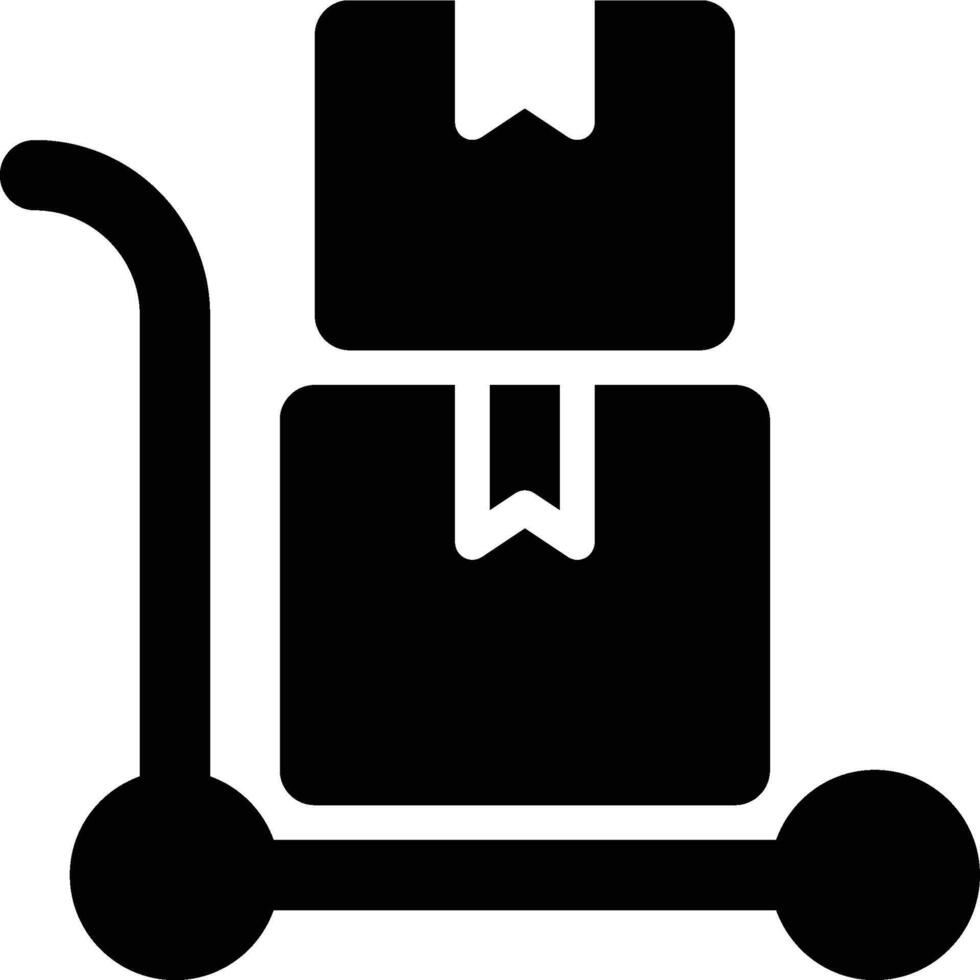 Wholesaler, Distributor, Carrier Glyph Solid Icon vector