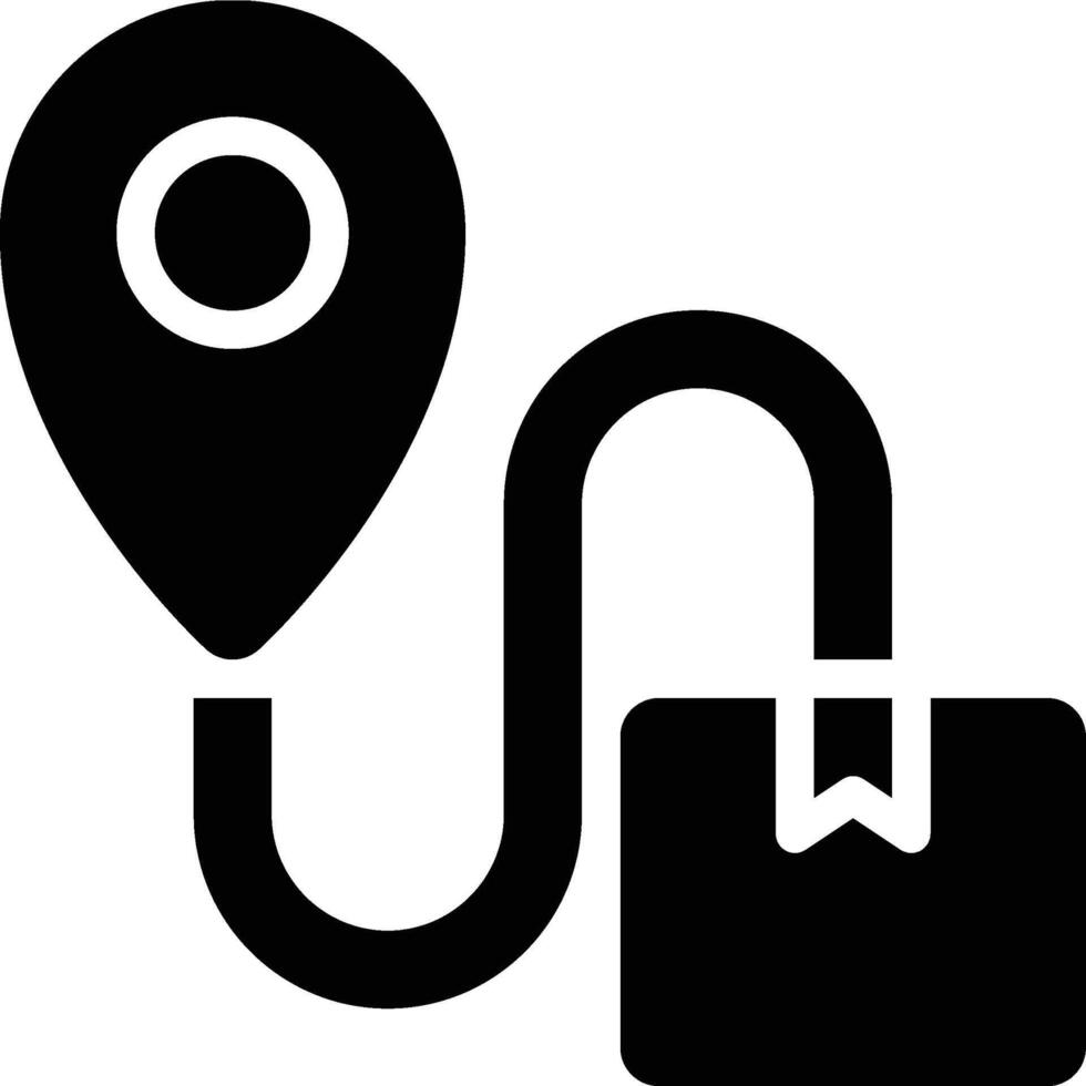 Product Tracking, Order Tracking, Delivery Status Glyph Solid Icon vector