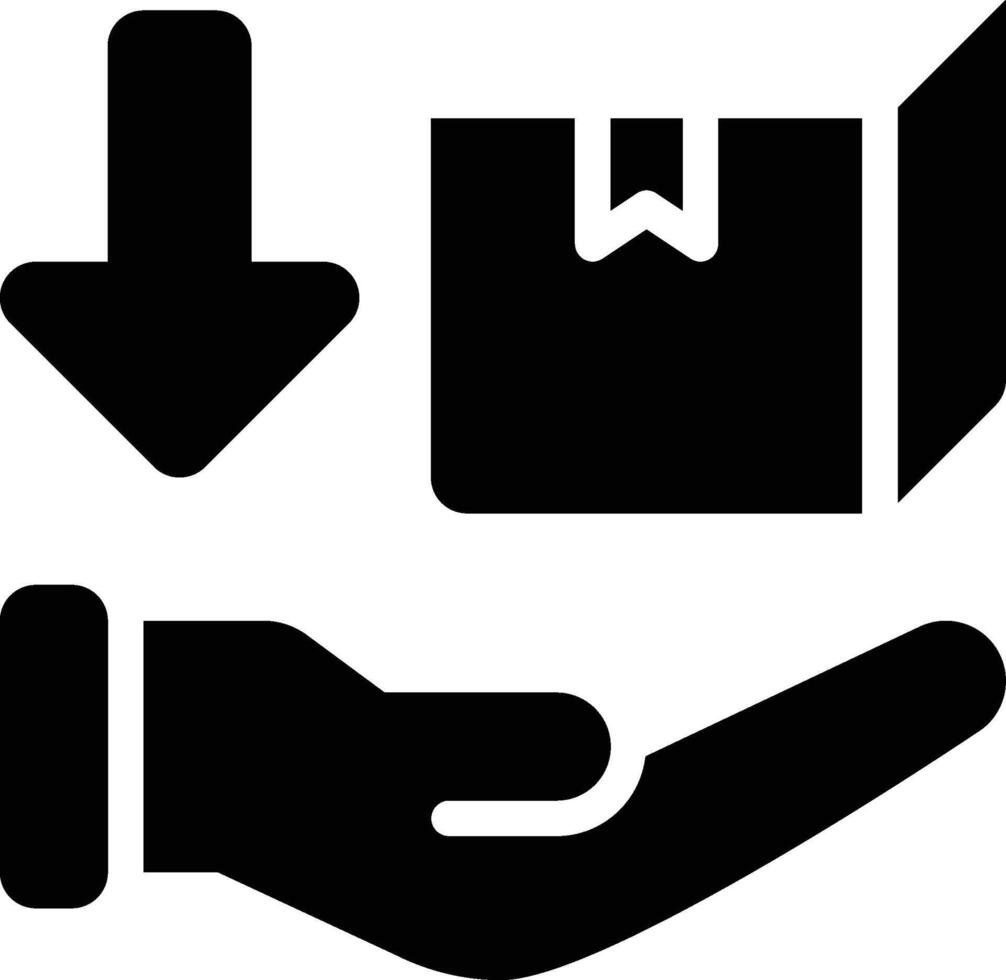 Demand, Logistic Services, Import Glyph Solid Icon vector
