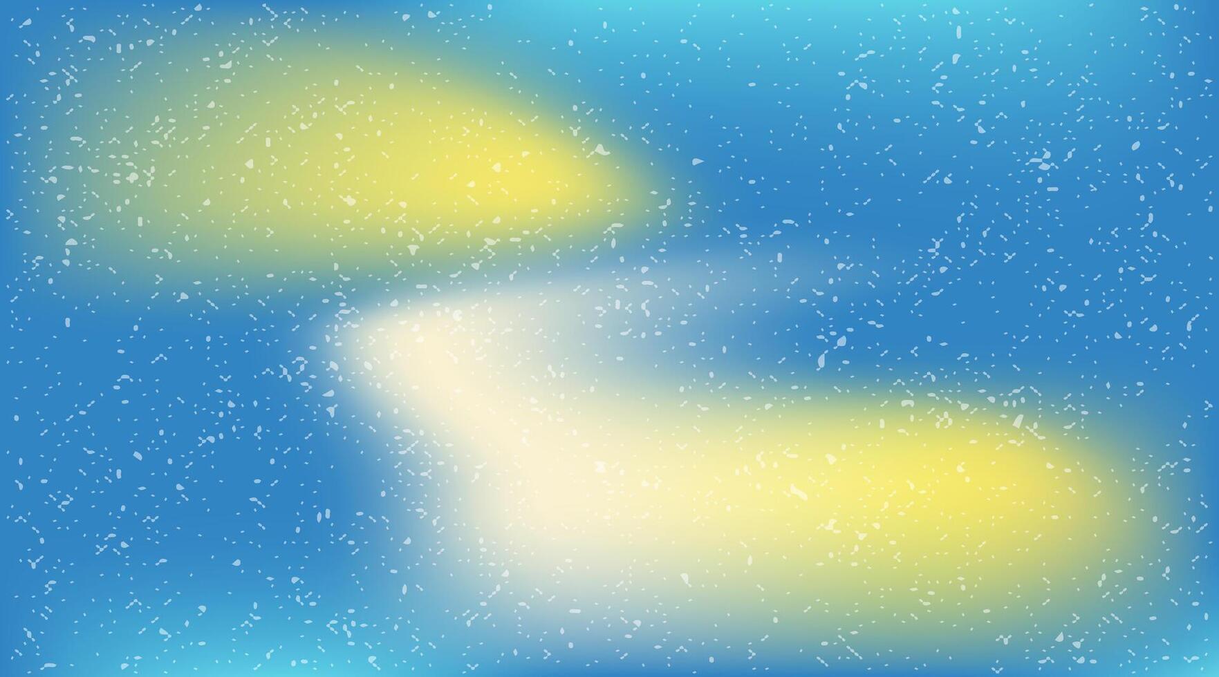 yellow and blue blurred gradient with grain noise effect background, for art product design, social media, trendy, vintage, flyer, banner vector