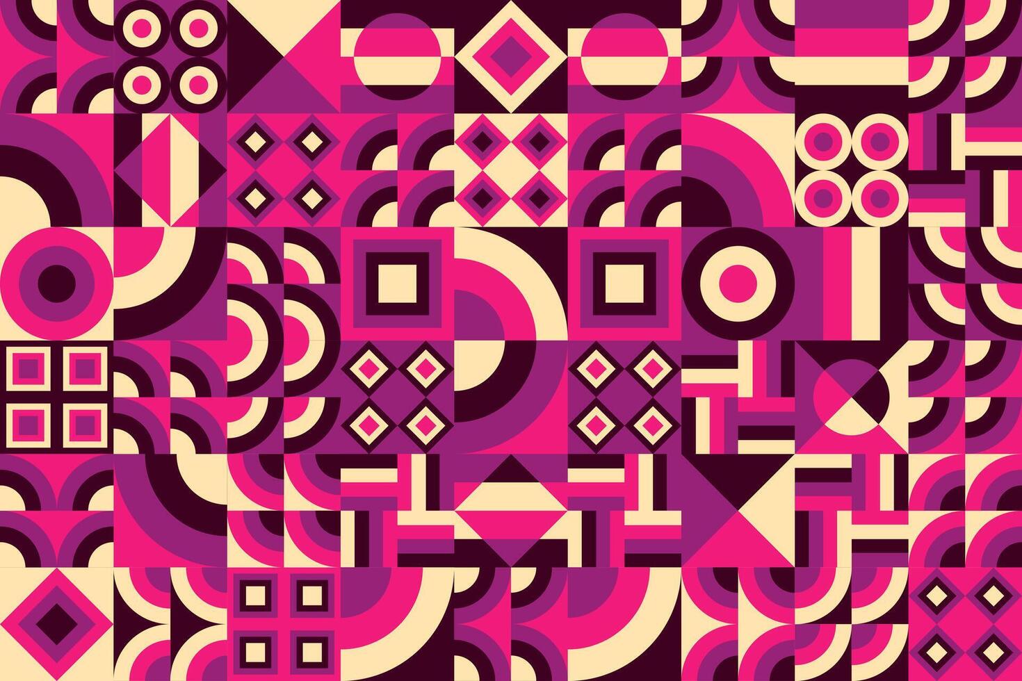 a pink and purple abstract pattern with geometric shapes vector