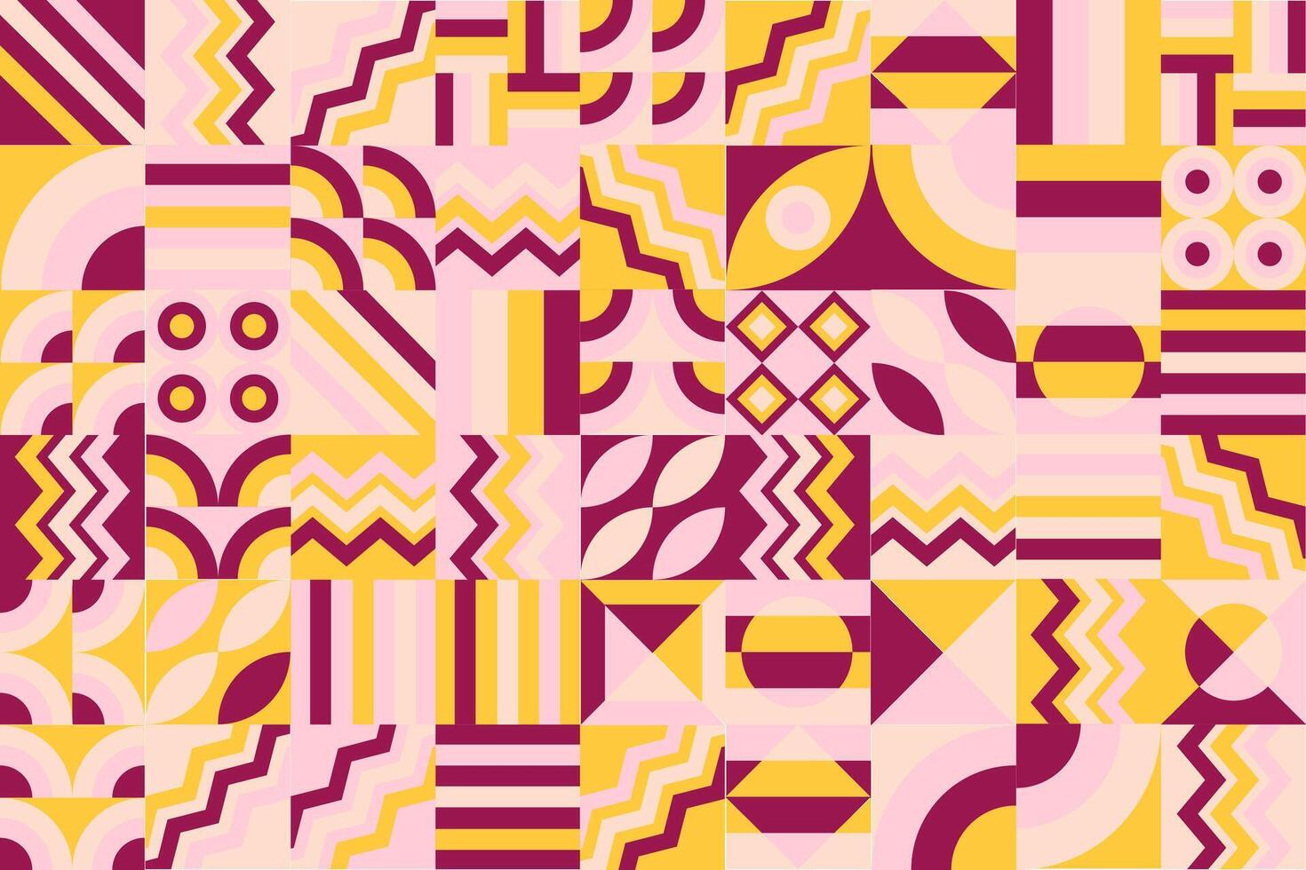 brown and pink color pattern with geometric shapes and lines vector