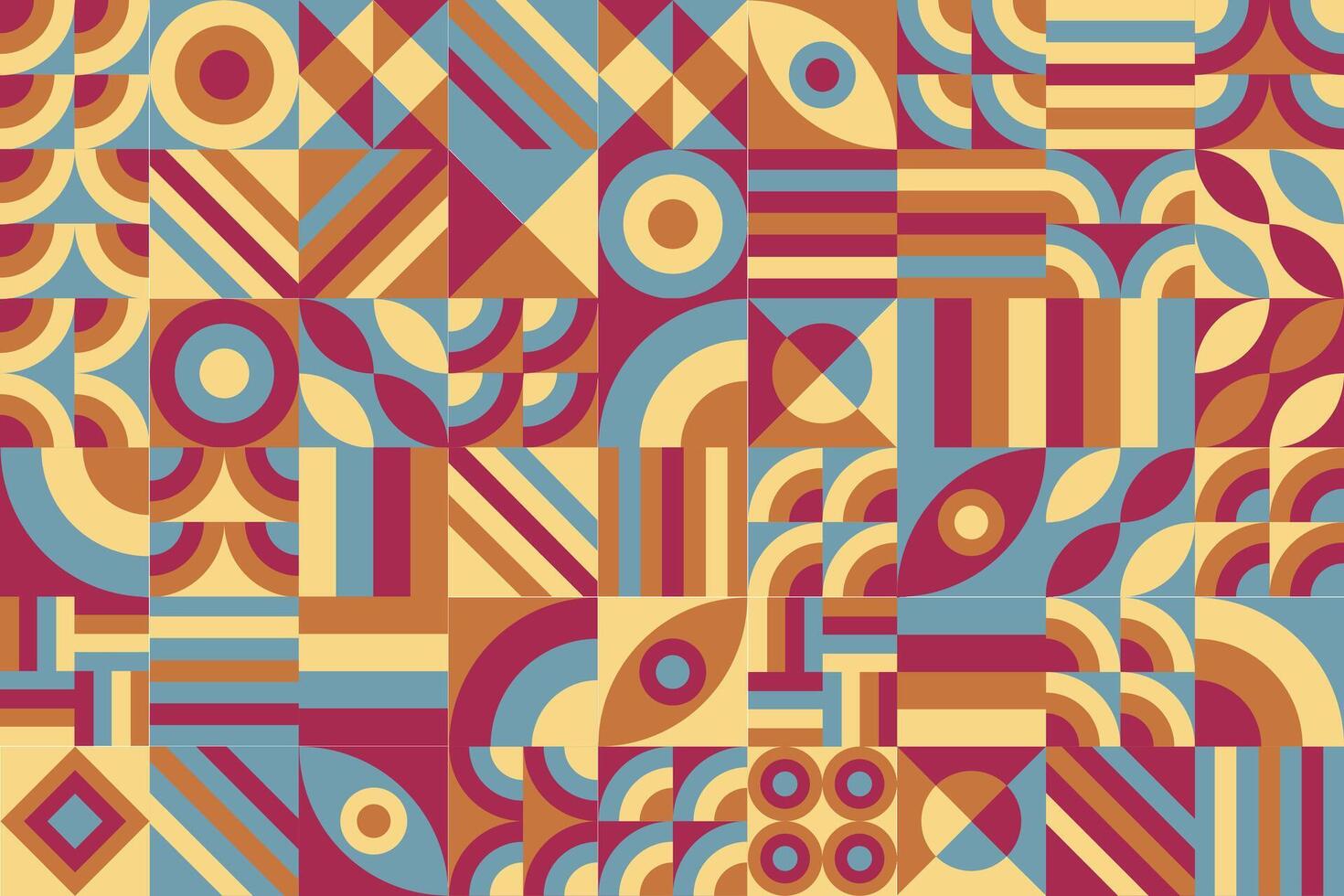 a colorful pattern with geometric shapes vector