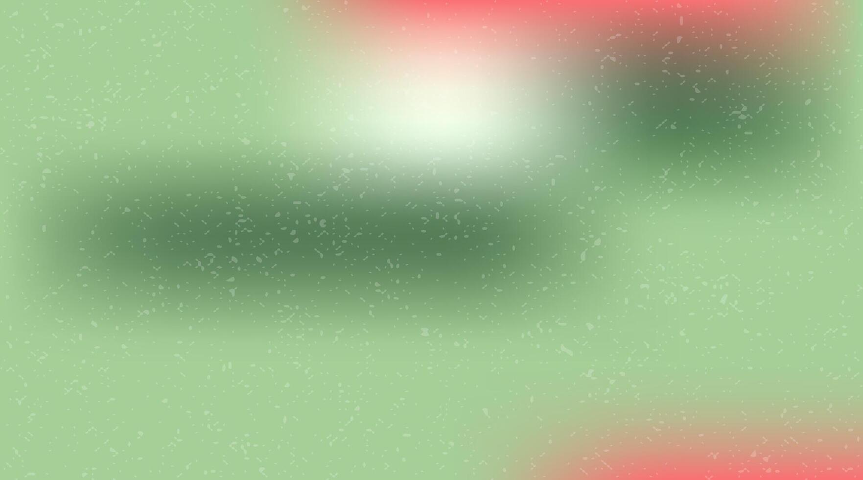 a blurry green background with red and white shapes vector