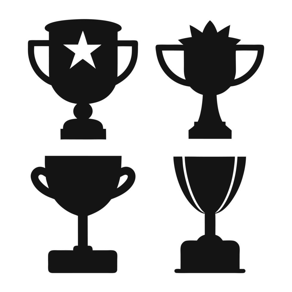 Trophy Icons for Design Elements vector