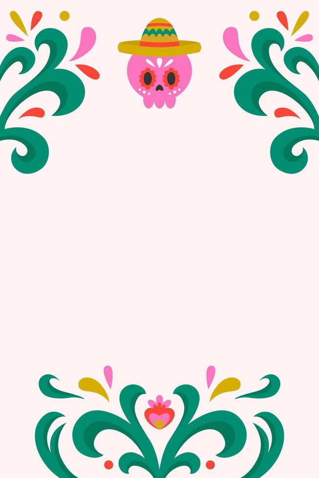 Cinco de Mayo Poster Vertical Border Background vector