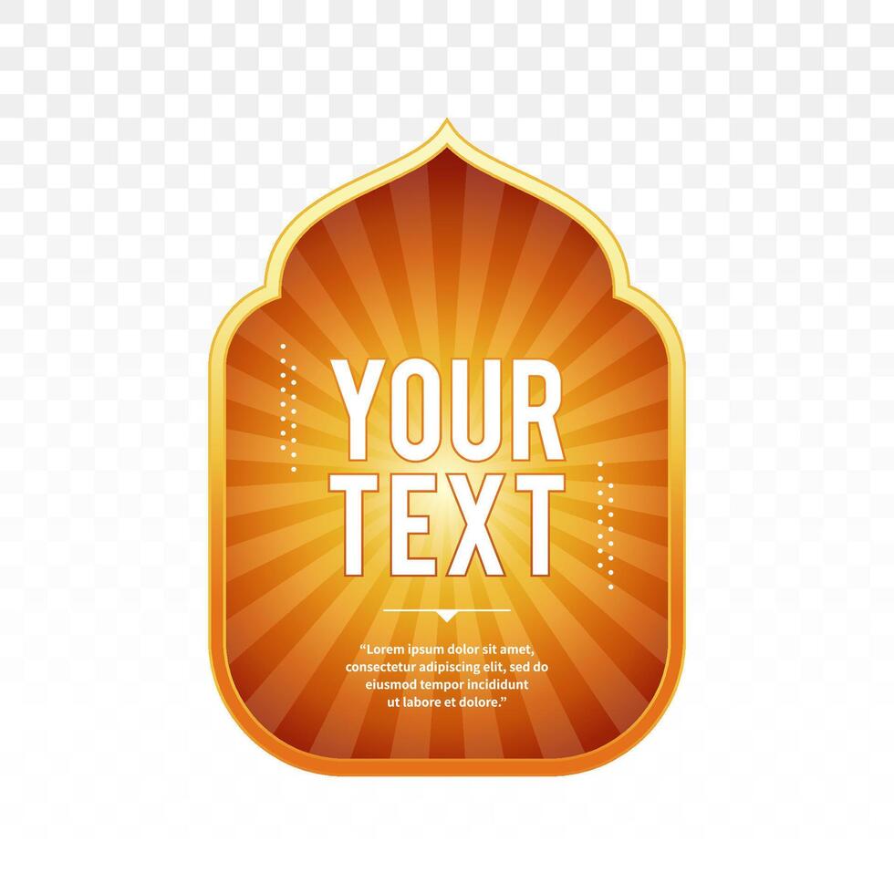 WebIslamic windows with starburst effect background. Arabic muslim frame oriental flat style. For modern greeting card template, ramadan Kareem, eid mubarak, social media, banner. illustration vector
