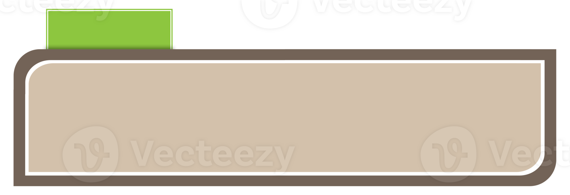 Blank Rectangular Product Label png