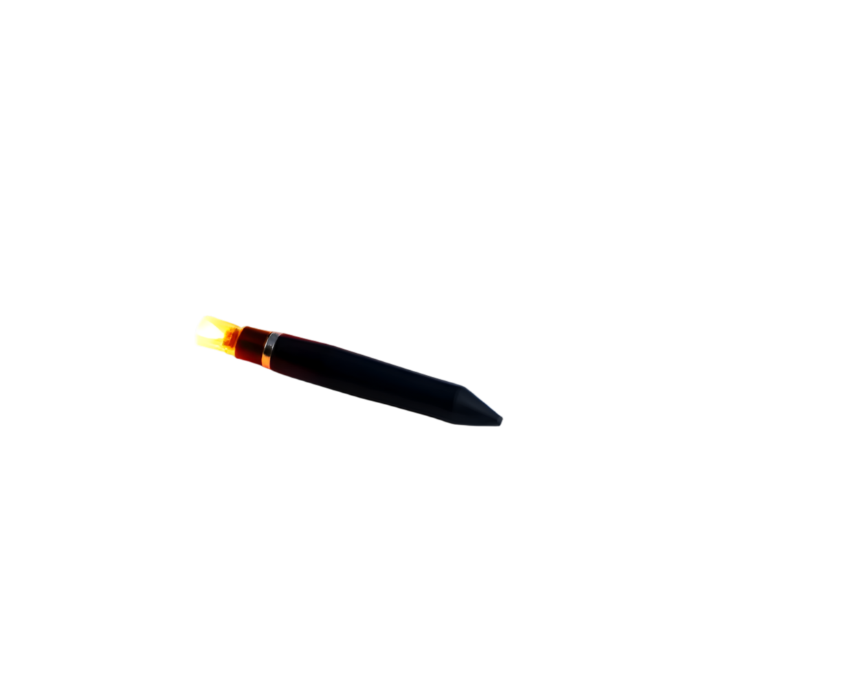 Pencil with a black tip isolated on transparent background png
