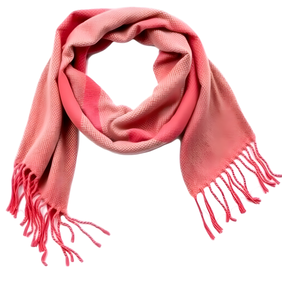 Pink scarf isolated on transparent background png