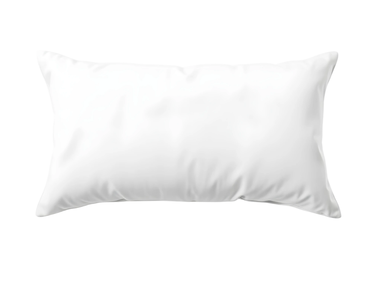 Realistic white pillow isolated on a transparent background png