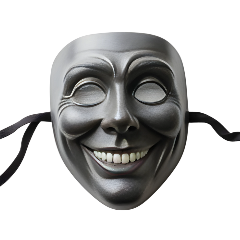 Theater mask isolated on a transparent background png