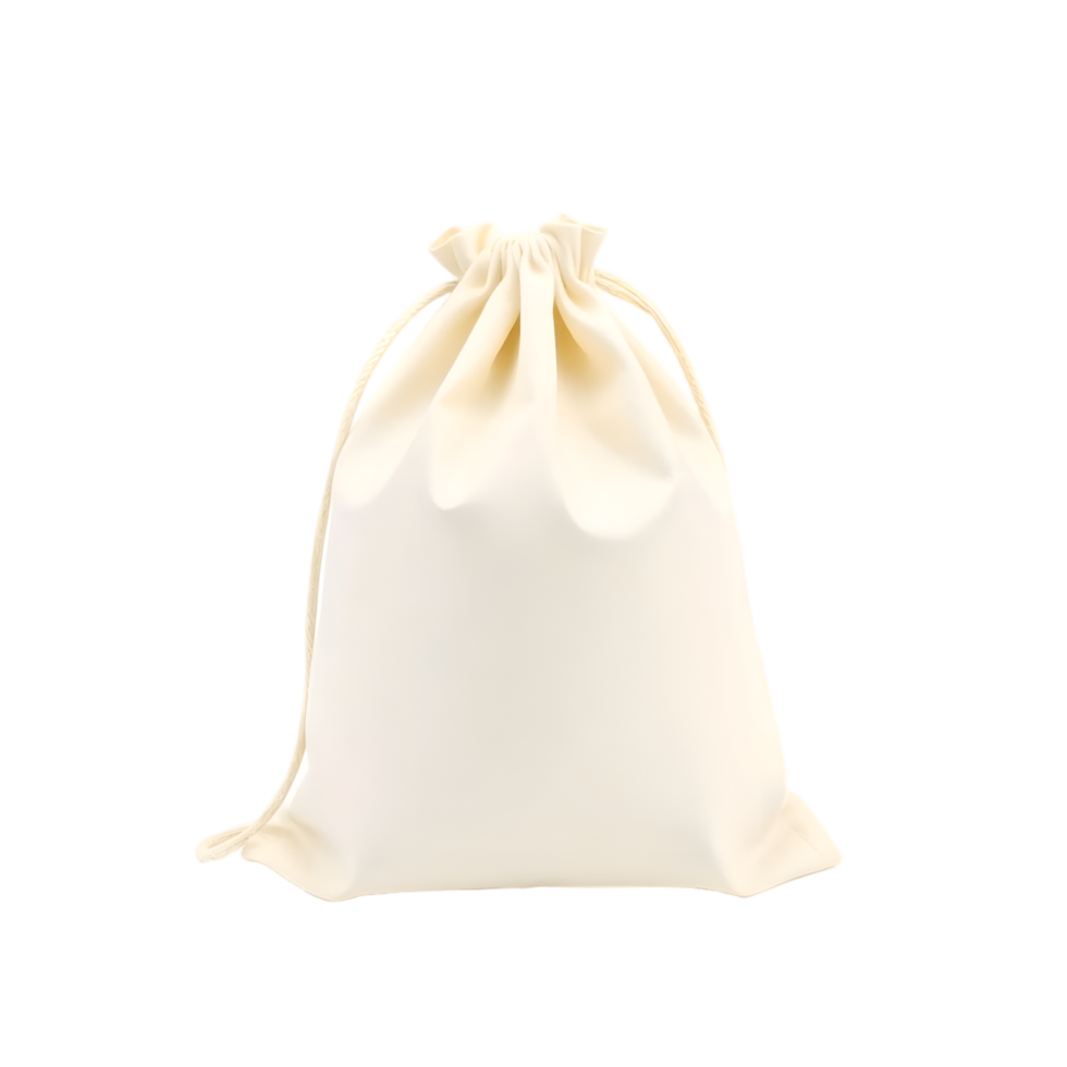 Realistic Detailed 3d White Plastic Bag Isolated on Transparent Background png