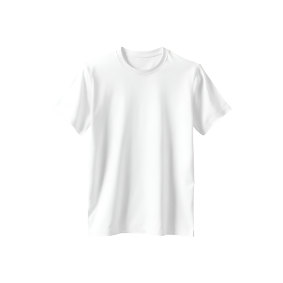 Clean White Tee, Soft Cotton Fabric, Everyday Use png