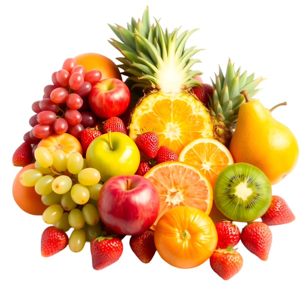 Delicious Variety of Fresh Fruits, Ideal for Snacks and Desserts png