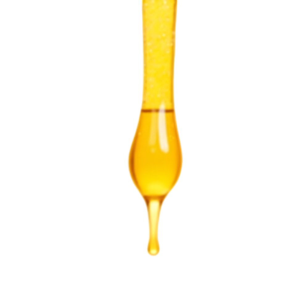 Glimmering Oil Drop Highlighting Rich Color and Viscosity png
