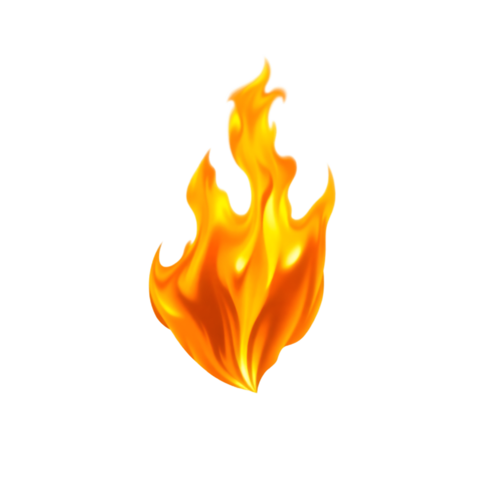 Bright and Lively Flame Graphic for Creative Projects png