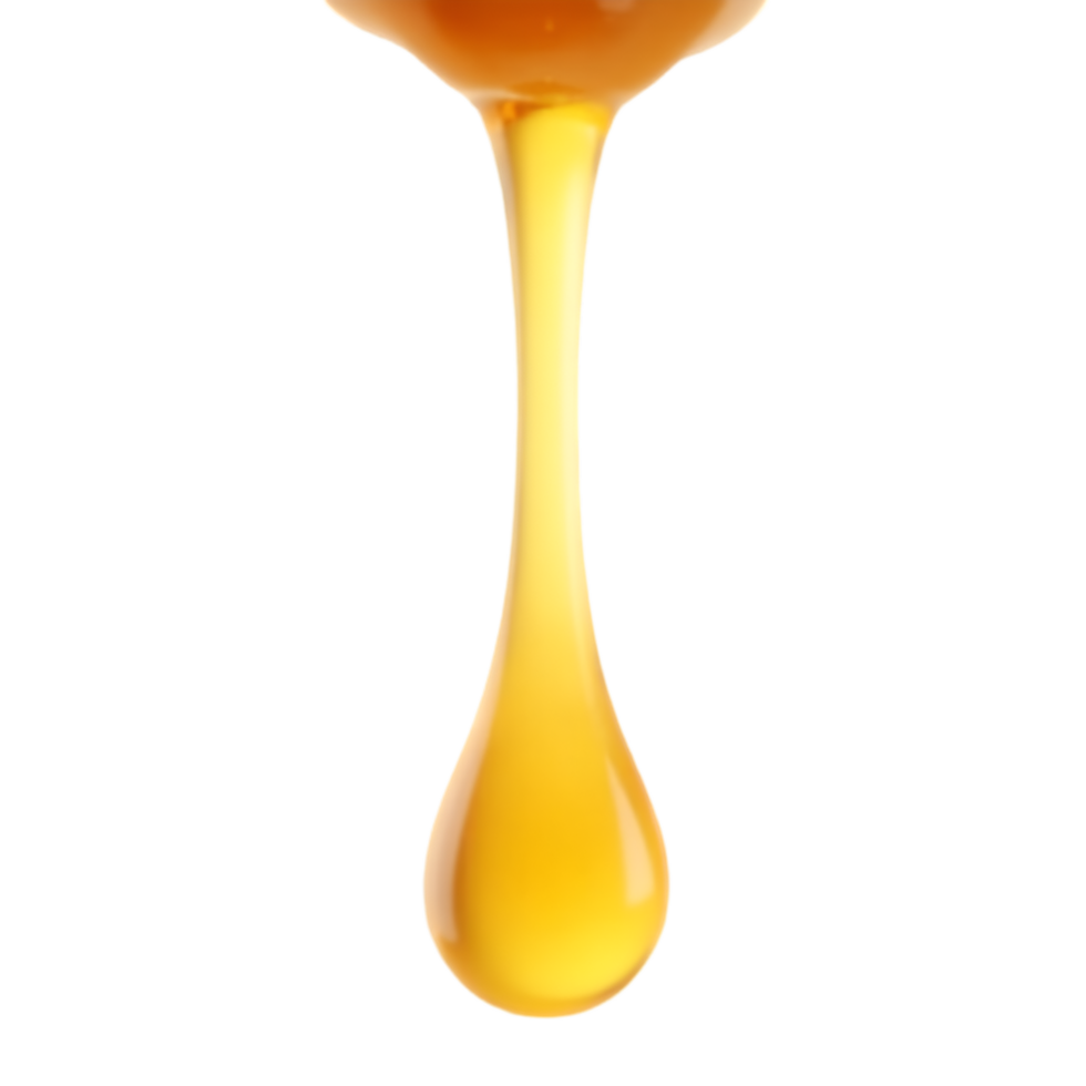 Liquid Gold Droplet Falling with Graceful Motion png