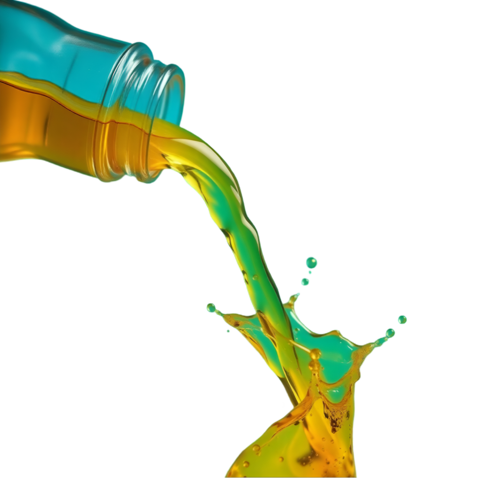 Freshly Poured Oil Creating Dynamic Splash Effect png
