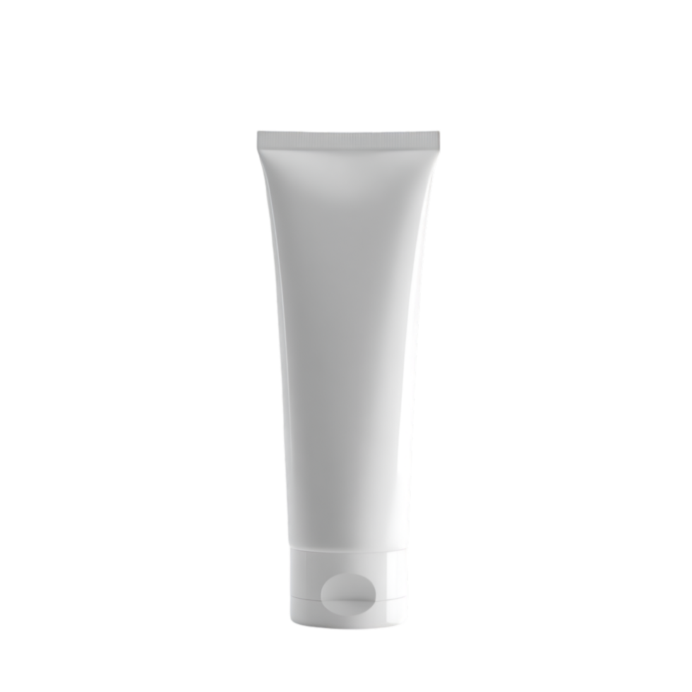 Basic White Cosmetic Tube, Clean Design, Beauty Product Container png