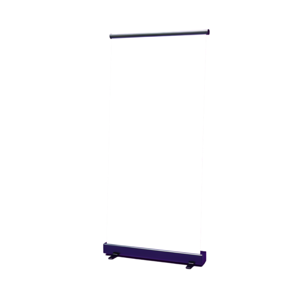 Blank Roll-Up Banner Stand, Display for Events, Marketing Tool png