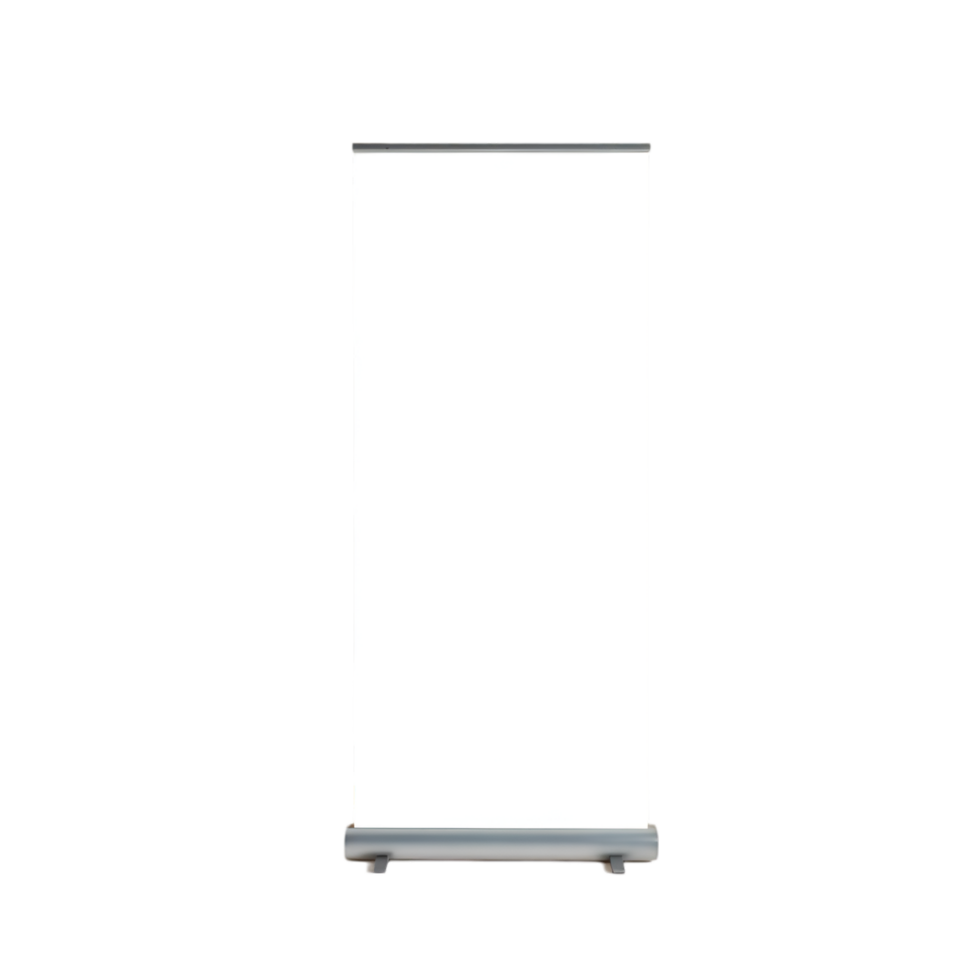 Empty Pull-Up Banner, Versatile Advertising, Trade Show Setup png