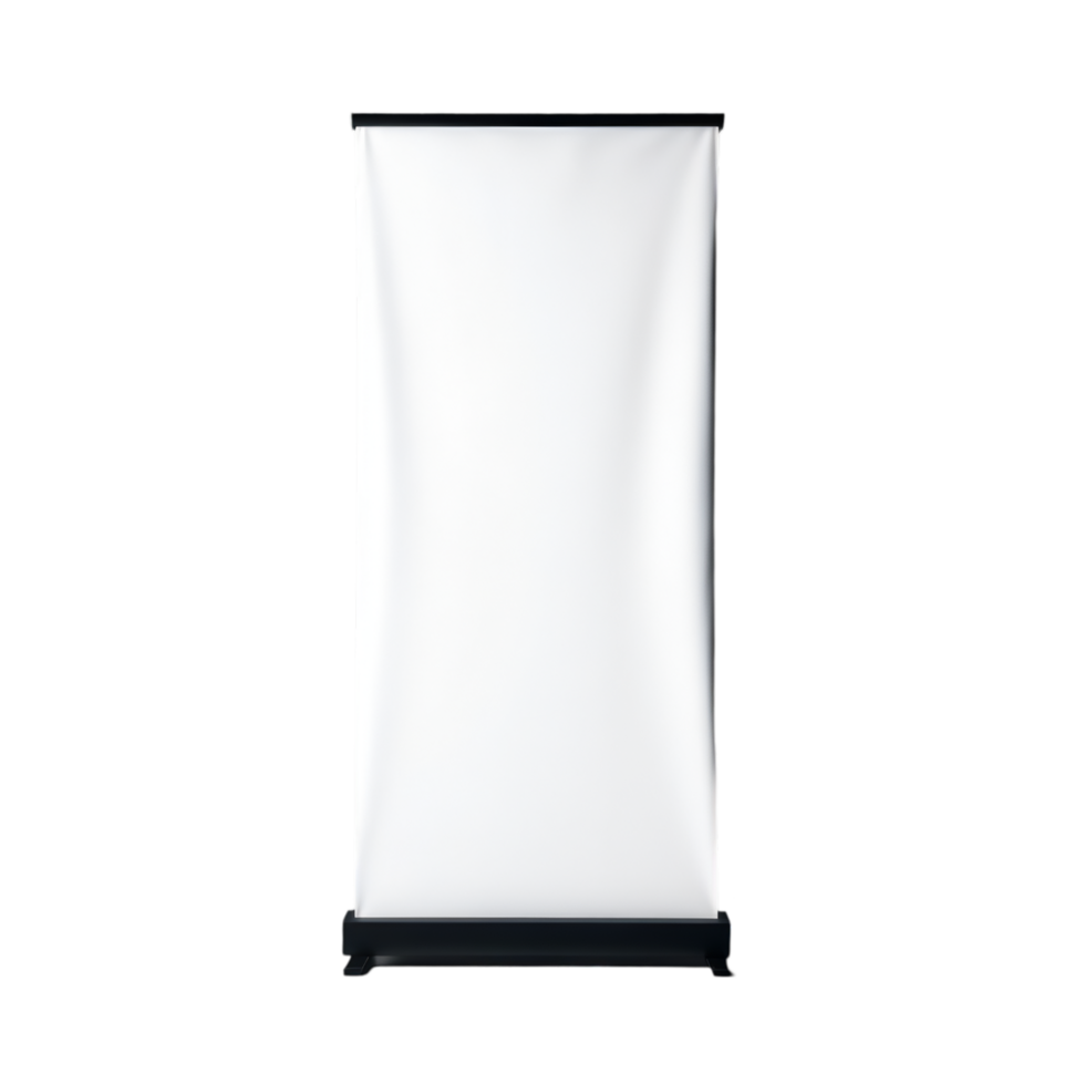 Unused Pull-Up Banner, Minimalistic Style, Branding Opportunity png