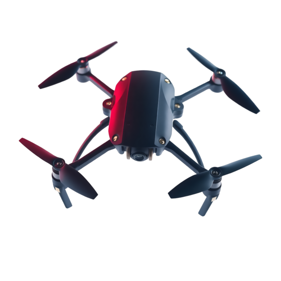 High-Tech Quadcopter, Ready for Flight, Drone Photography png